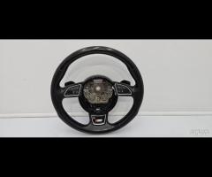 VOLANTE MULTIFUNZIONE STERZO IN PELLE AUDI A6 4G C - 6