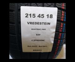 2 GOMME 215 45 18 VREDESTEIN BR2023