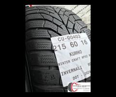 2 PNEUMATICI 215/60 R16 KUMHO INVERNALI 75%