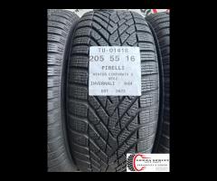 4 PNEUMATICI 205/55 R16 PIRELLI INVERNALI 90% - 2