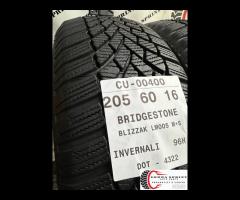 2 PNEUMATICI 205/60 R16 BRIDGESTONE INVERNALI 80%