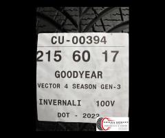 2 PNEUMATICI 215/60 R17 GOODYEAR 4 STAGIONI - 5