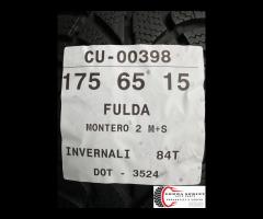 2 PNEUMATICI 175/65 R15 FULDA INVERNALI 75% - 5