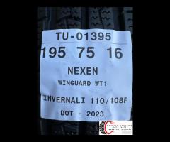 4 PNEUMATICI 195/75 R16C NEXEN INVERNALI 85% - 10