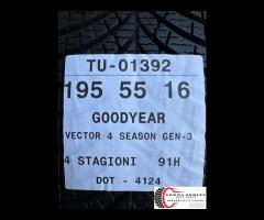 4 PNEUMATICI 195/55 R16 GOODYEAR 4 STAGIONI - 11