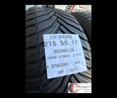 2 PNEUMATICI 215/55 R17 MICHELIN 4 STAGIONI 80%