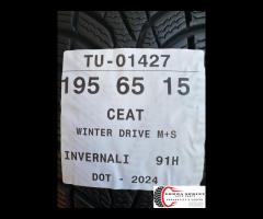4 PNEUMATICI 195/65 R15 CEAT INVERNALI 85% - 10