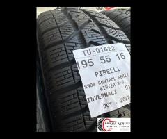 4 PNEUMATICI 195/55 R16 PIRELLI INVERNALI 90% - 6