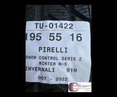 4 PNEUMATICI 195/55 R16 PIRELLI INVERNALI 90% - 10