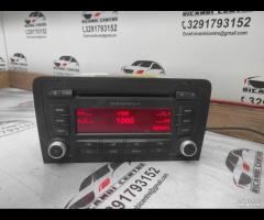 AUTORADIO LETTORE CD MP3 AUDI A3 SPORTBACK 8P00351 - 1
