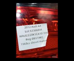 FANALE STOP POSTERIORE SINISTRO 2012 AUDI A4 B8 BE - 18