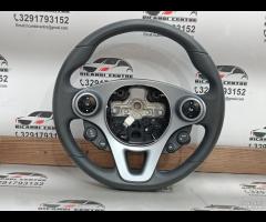 VOLANTE MULTIFUNZIONE IN PELLE NERO SMART FORFOUR - 2