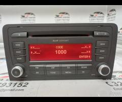AUTORADIO MULTIMEDIA LETTORE CD AUDI A3 2009 8P003 - 3