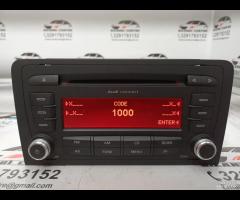 AUTORADIO MULTIMEDIA LETTORE CD AUDI A3 2009 8P003 - 4