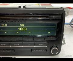 AUTORADIO MULTIMEDIA LETTORE CD VW CADDY 2014 1K00 - 5