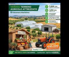 Terreno pronto per attivita agricola falconara ma