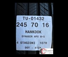 4 PNEUMATICI 245/70 R16 HANKOOK 4 STAGIONI 90% - 10