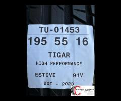 4 PNEUMATICI 195/55 R16 TIGAR ESTIVE - 11
