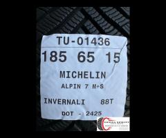 4 PNEUMATICI 185/65 R15 MICHELIN INVERNALI - 10