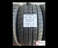 4 PNEUMATICI 215/45 R16 LANVIGATOR 4 STAGIONI 90%