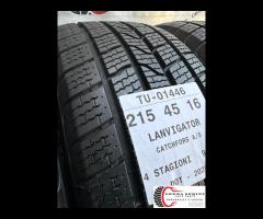 4 PNEUMATICI 215/45 R16 LANVIGATOR 4 STAGIONI 90% - 8