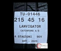 4 PNEUMATICI 215/45 R16 LANVIGATOR 4 STAGIONI 90% - 10