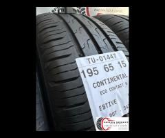 4 PNEUMATICI 195/65 R15 CONTINENTAL ESTIVE 80% - 8