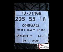 4 PNEUMATICI 205/55 R16 COMPASAL INVERNALI 95% - 10