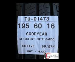 4 PNEUMATICI 195/60 R16C GOODYEAR ESTIVE 90% - 10