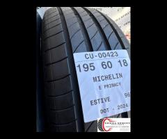 2 PNEUMATICI 195/60 R18 MICHELIN ESTIVE 80%