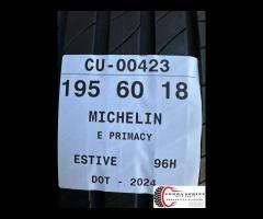 2 PNEUMATICI 195/60 R18 MICHELIN ESTIVE 80%