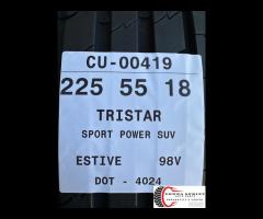 2 PNEUMATICI 225/55 R18 TRISTAR ESTIVE 75%