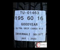 4 PNEUMATICI 195/60 R16C GOODYEAR INVERNALI 95% - 12