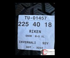 4 PNEUMATICI 225/40 R18 RIKEN INVERNALI SEMINUOVE - 9