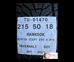 4 PNEUMATICI 215/50 R18 HANKOOK INVERNALI 75% - 10