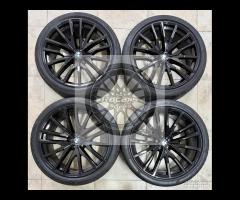 Cerchi 22 neri e pneumatici originali Bmw X5 X6