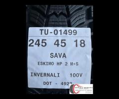 4 PNEUMATICI 245/45 R18 SAVA INVERNALI SEMINUOVE - 11