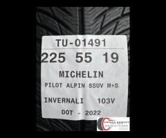 4 PNEUMATICI 225/55 R19 MICHELIN INVERNALI 75% - 10