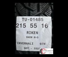 4 PNEUMATICI 215/55 R16 RIKEN INVERNALI SEMINUOVE - 10
