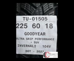 4 PNEUMATICI 225/60 R18 GOODYEAR INVERNALI 80% - 10