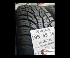4 PNEUMATICI 195/55 R16 UNIROYAL 4 STAGIONI - 9