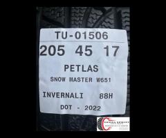 4 PNEUMATICI 205/45 R17 PETLAS INVERNALI 95% - 10