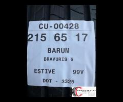 2 PNEUMATICI 215/65 R17 BARUM ESTIVE 85%