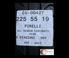 2 PNEUMATICI 225/55 R19 PIRELLI 4 STAGIONI 75%