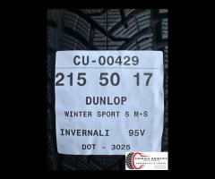 2 PNEUMATICI 215/50 R17 DUNLOP INVERNALI KM0