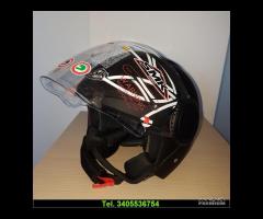 NUOVO CASCO JET COLORE NERO OPACO OMOLOGATO - 3