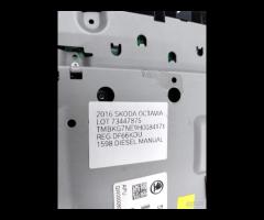 PANNELLO CONTROLLO RADIO NAVIGATORE DISPLAY SKODA - 15
