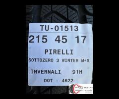 4 PNEUMATICI 215/45 R17 PIRELLI INVERNALI - 11