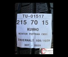 4 PNEUMATICI 215/70 R15C KUMHO INVERNALI - 11