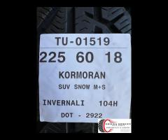 4 PNEUMATICI 225/60 R18 KORMORAN INVERNALI 90% - 10